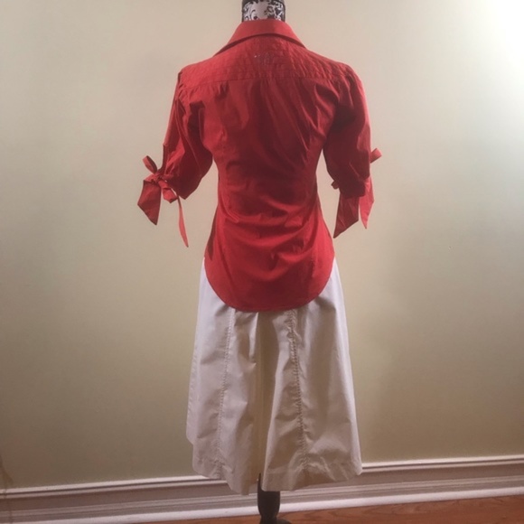 💖MEGA SALE💖Tiffi Women’s Set Skirt+Shirt Red White ALSU00229 - Picture 6 of 8